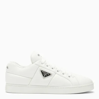 Prada Low White Leather Trainer