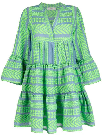 Devotion Ella Graphic-print Dress In Green