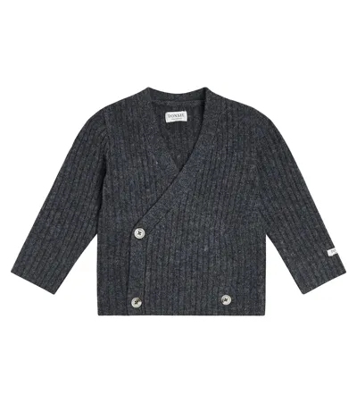 Donsje Baby Elo Wool Cardigan In Blau