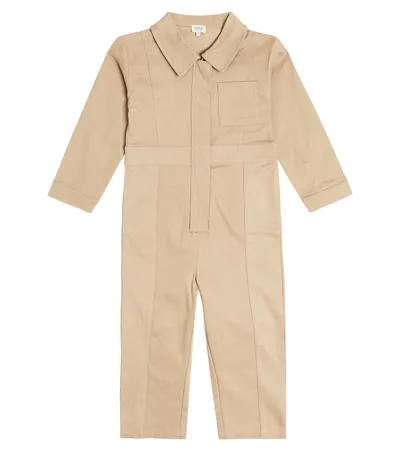 Donsje Kids' Skivi Cotton Jumpsuit In Green