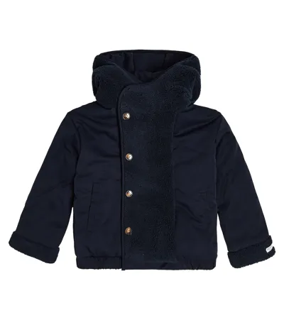 Donsje Kids' Den Paneled Coat In Blue