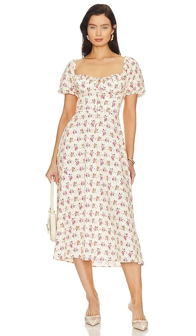 Resa Bambi Midi Dress In Ivory