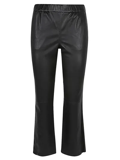 Enes Leather Trousers In Black