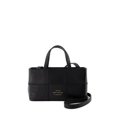 Chylak Patchwork Small Tote Bag In Black