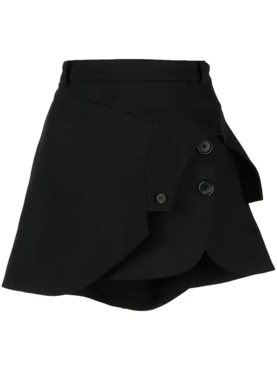 Monse Jacket-detailing Mini Skirt In Black