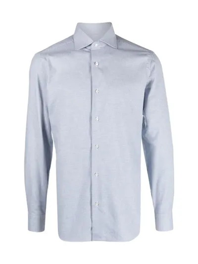 Barba Neck Shirt Clothing In Azul Claro