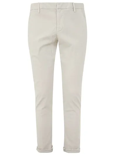 Dondup Velvet Gaubert Trouser In Beige