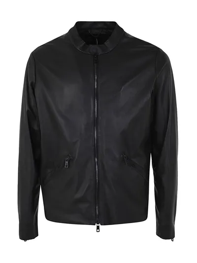 Giorgio.brato Plain Leather Biker Clothing In Black