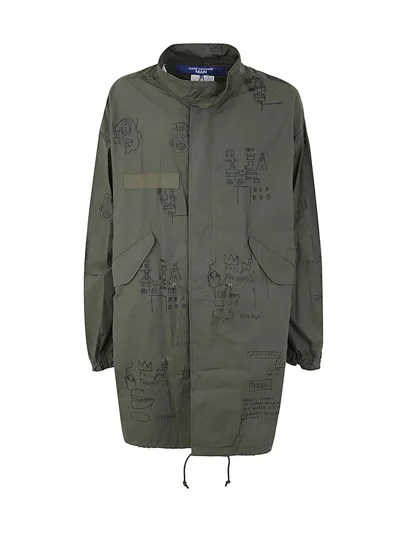 Junya Watanabe Cotton Coat In Military Green