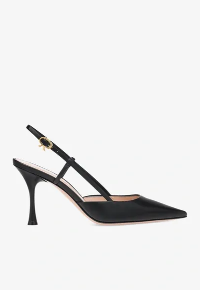 Gianvito Rossi Ascent 85 Slingback Pumps In Black