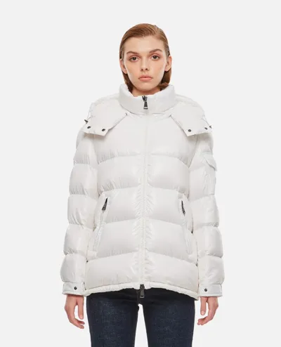 Moncler Down-filled Maire Puffer Jacket In Off-white