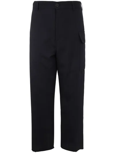 Marni Straight And Regular Leg Pants In Blue