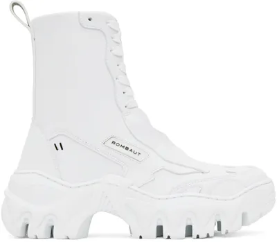 Rombaut White Boccaccio Ii Boots In White Future Leather