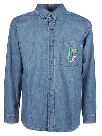 Iuter Looney Tunes Denim Shirt In Blue