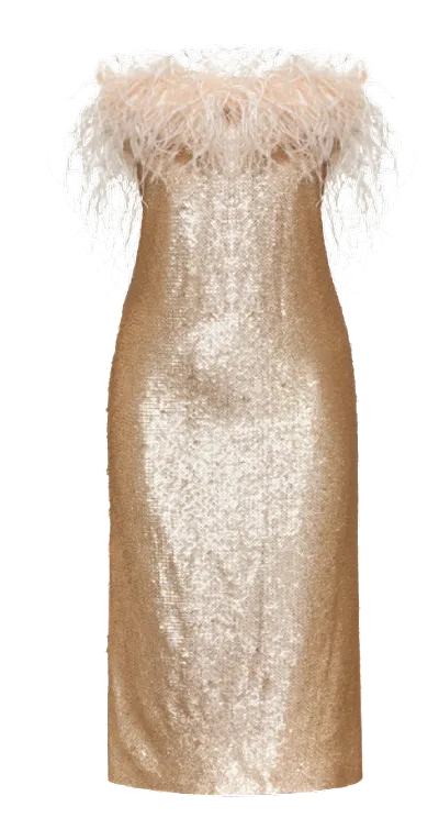 Nana Gotti Marisol Dress In Gold