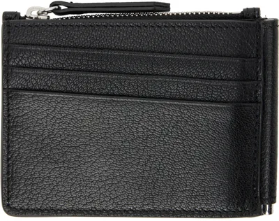 Maison Margiela Black Clip Wallet In T8013 Black