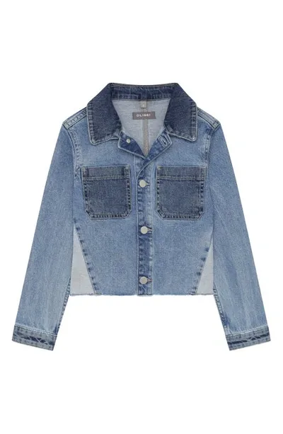 Dl1961 Kids' Girls Manning Denim Jacket In Blue