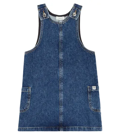 Liewood Kids' Maddie Cotton Denim Dress In Blue