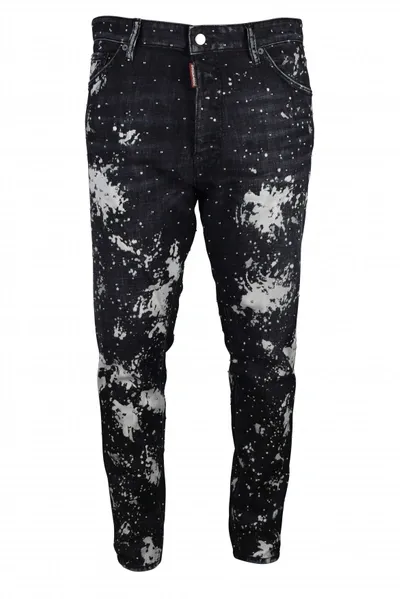 Dsquared2 Relax Long Crotch Jean In Black