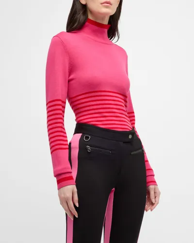 Erin Snow Jackie Wool Knit Sweater In Fuchsia