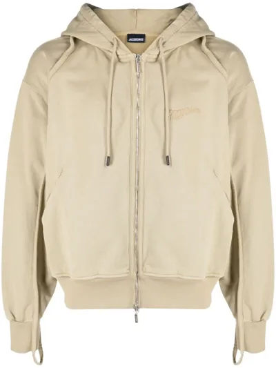 Jacquemus Clay Organic Cotton Hooded Jacket In Beige2