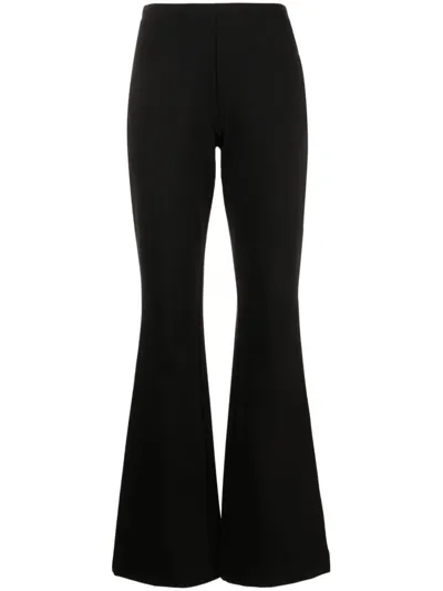 Diane Von Furstenberg Gregory Flared Trousers In Black  