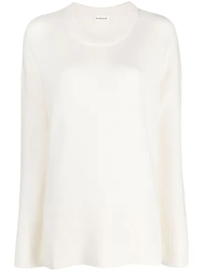 P.a.r.o.s.h Drop-shoulder Wool-cashmere Jumper In Neutrals