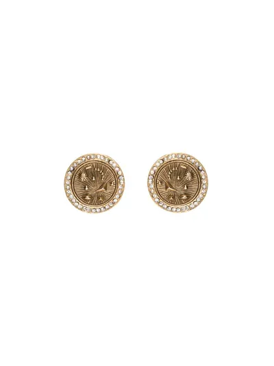 Thot Brass Earrings Accessories In Grey