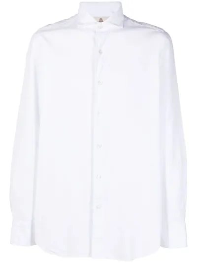 Finamore 1925 Napoli Cotton Button-up Shirt In White