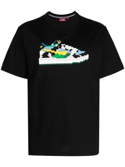 Mostly Heard Rarely Seen 8-bit Sneaker-print Cotton T-shirt In Black