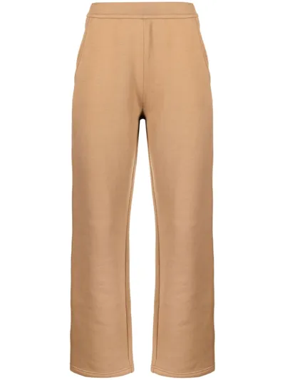 's Max Mara Desert Straight-leg Mid-rise Cotton-poplin Trousers In Camel