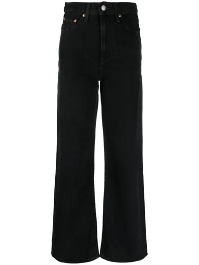 Levi's Ribcage Wide Leg Jeans In Black