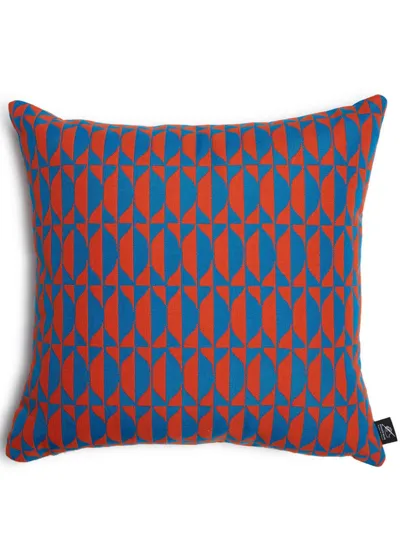 Fornasetti Losanghe Outdoor Cushion In Blue