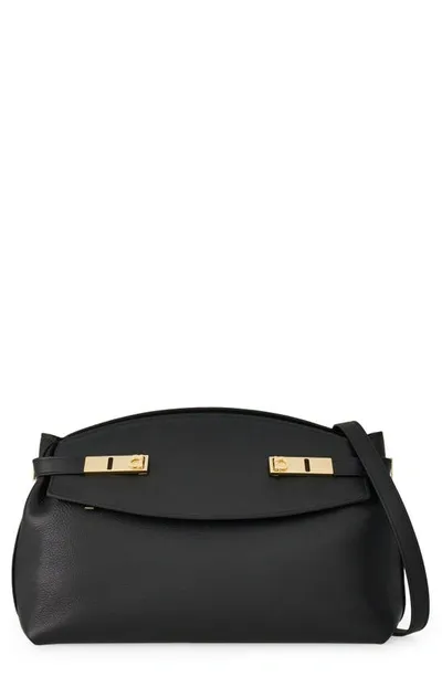 Ferragamo Large Pouch In Black