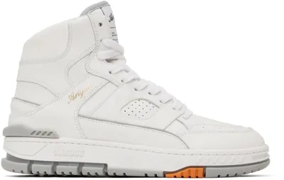 Axel Arigato White Area Hi Sneakers In White/grey