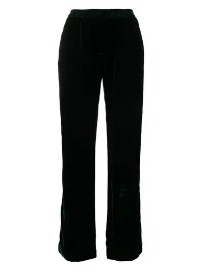 F.r.s. - For Restless Sleepers Velvet Trousers In Green