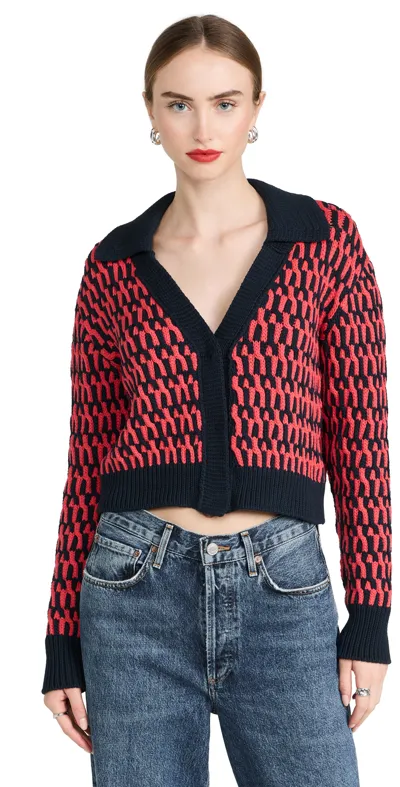 La Doublej Winset Cardigan In Red