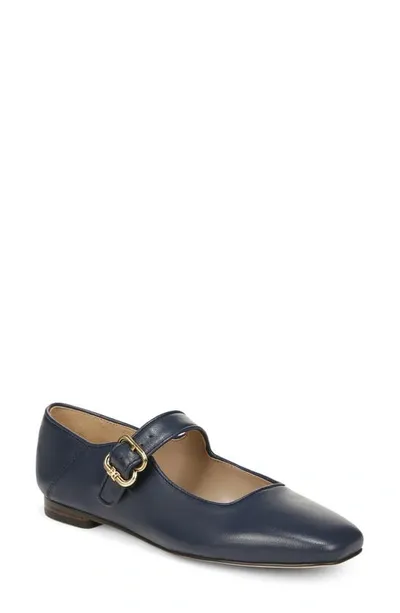 Sam Edelman Michaela Mary Jane Flat Hudson Navy In Blue