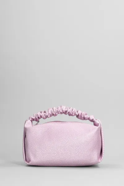 Alexander Wang Purple Scrunchie Crystal-embellished Mini Bag