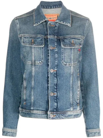 Diesel De-bonny Denim Jacket In Blue