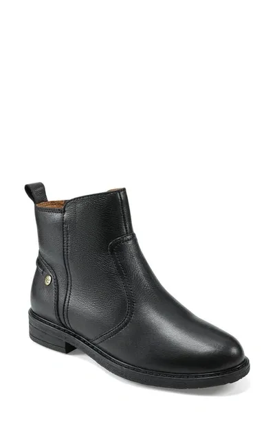 Easy Spirit Juna Bootie In Black Leather