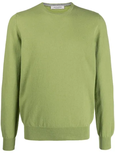 Fileria Fine-knit Cashmere Jumper In Green