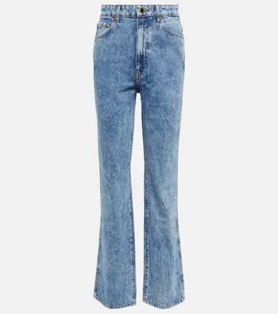 Khaite Danielle High-rise Straight Jeans In Bryce