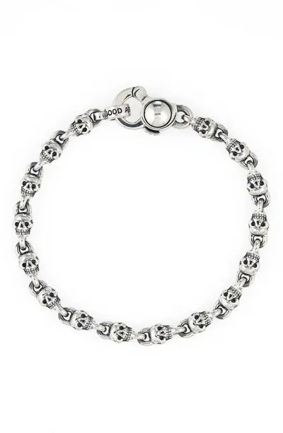 Good Art Hlywd Skull Crusher Sterling Silver Bracelet