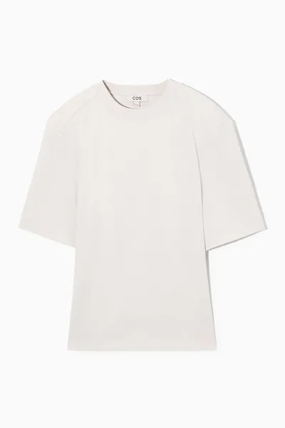 Cos Power-shoulder Waisted T-shirt