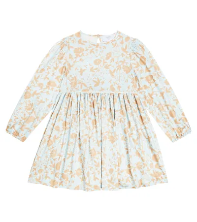 Paade Mode Kids' Floral Dress In Blue