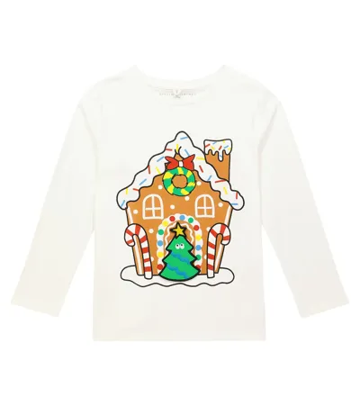 Stella Mccartney Kids' Printed Cotton Jersey T-shirt In White