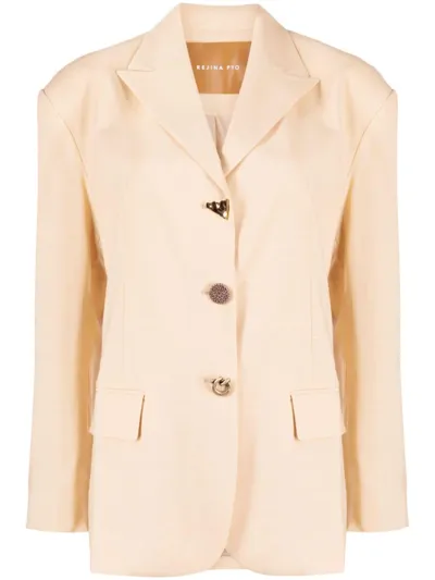 Rejina Pyo Enzo Single-breasted Blazer In Neutrals