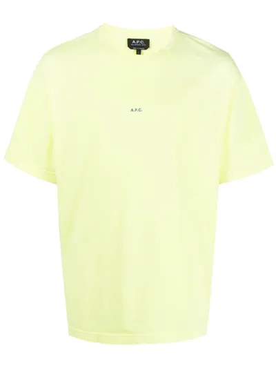 Apc T-shirt In Yellow