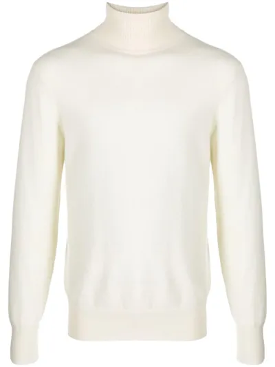 Fursac Fine-knit Roll-neck Jumper In Neutrals